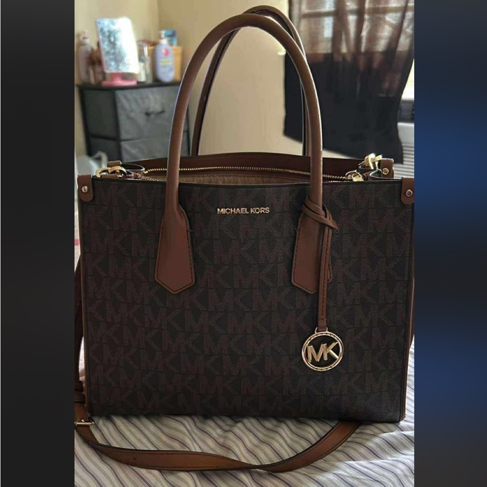 Michael Kors Dark Brown Signature Tote
